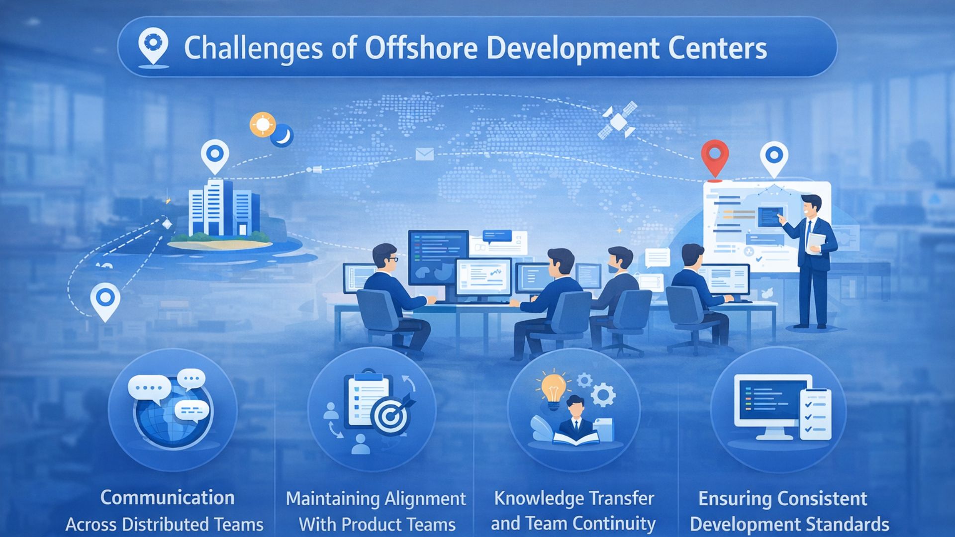 a snapshot of challenges of offshore development centers